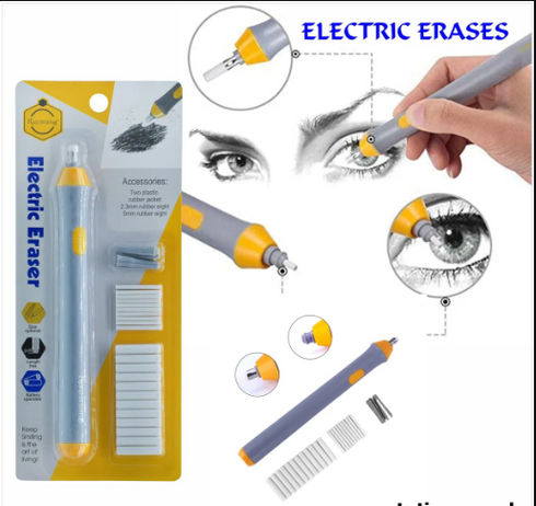 Keep Smiling Electric Eraser with 22 Refills
