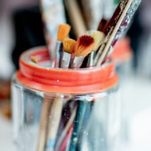 Large acrylic paint jar