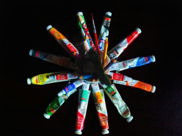 Acrylic paint set of tubes