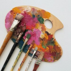 Artist Palette Paint Artist palette with paint colors