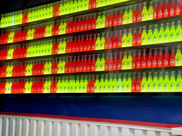 Fluorescent acrylic paint set