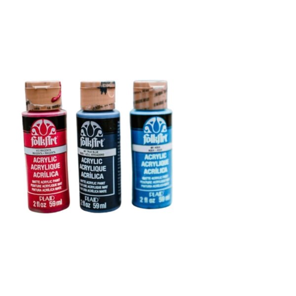 Mont Marte Metallic Acrylic Paint bottles on white background